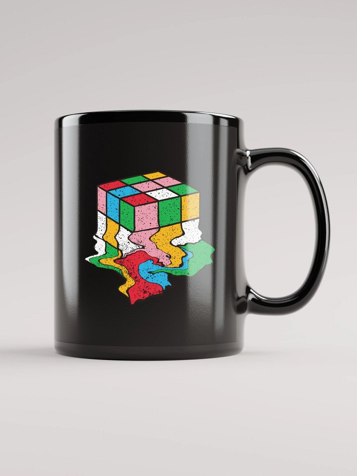 Melting Cube Black Mug - Double Sided Print product image (1)