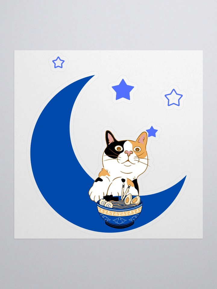 Ramen Moon Cat Sticker product image (2)