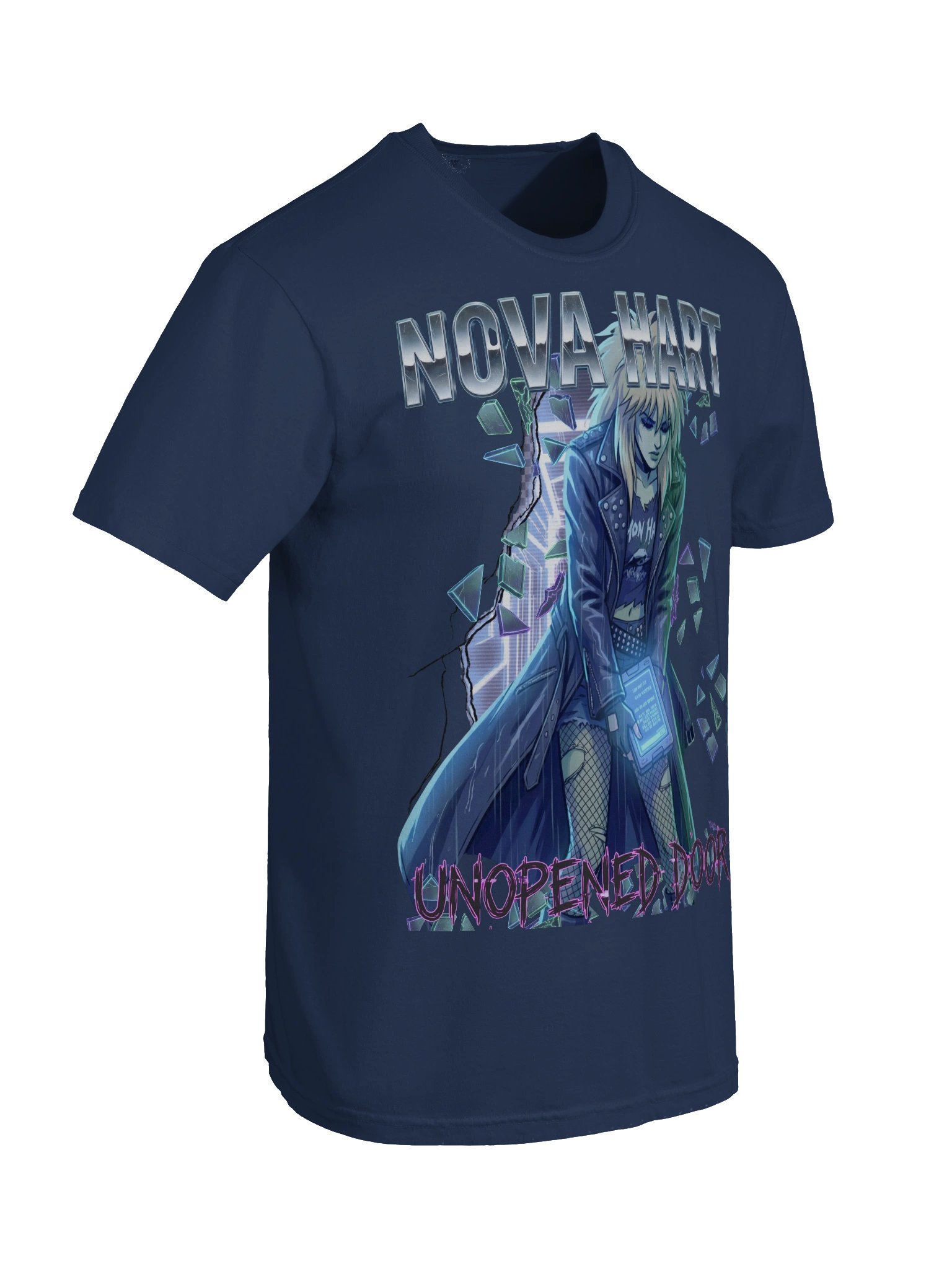 Unopened Door Tee - Front/Back Tee (Chrome Logo + Back Print) product image (15)