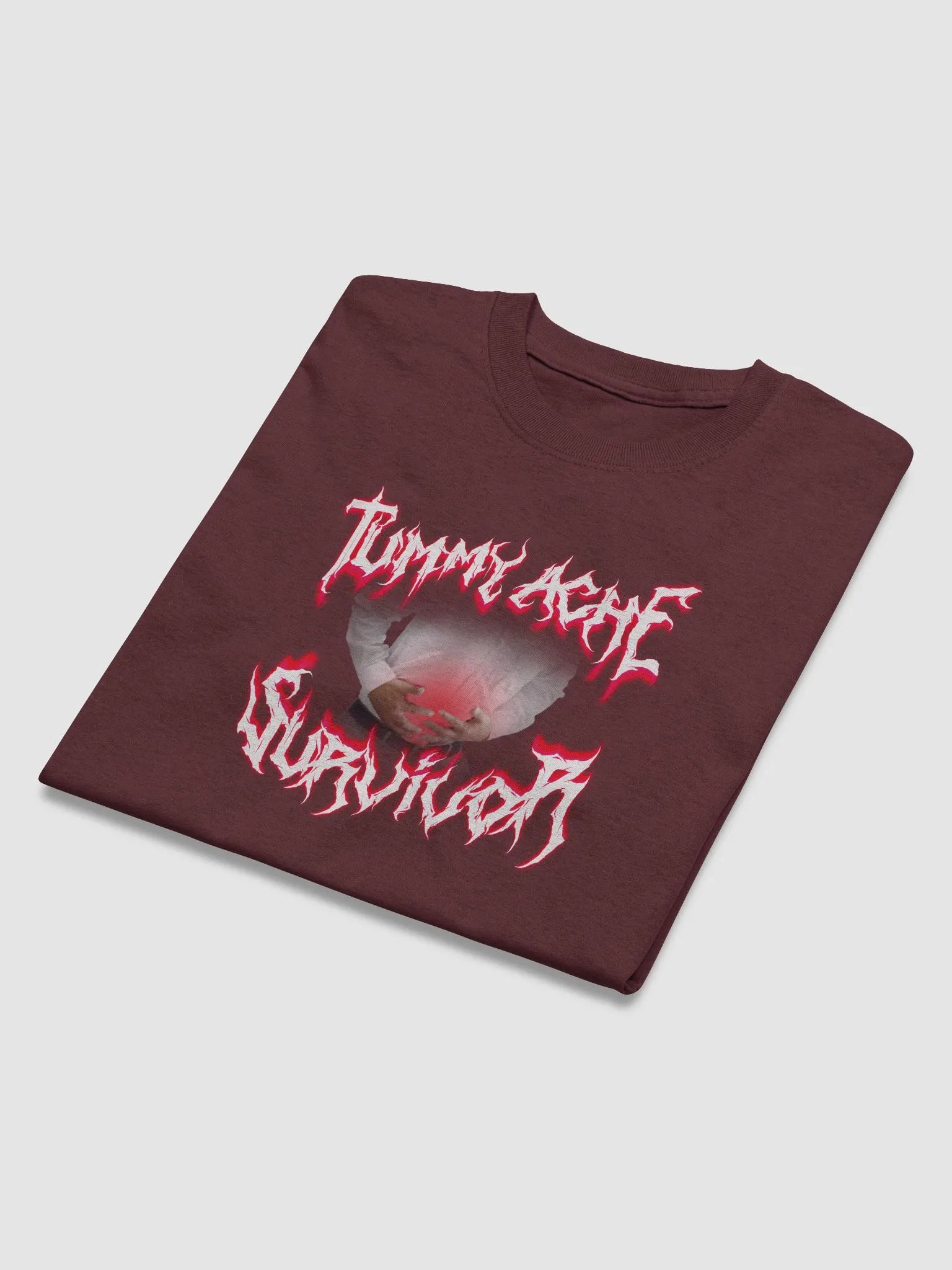 Tummy ache survivor metal T-shirt product image (3)
