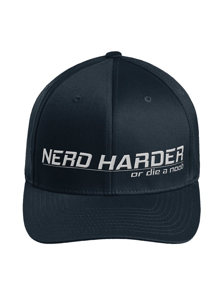 FLexfit Cap Nerd Harder or Die a n00b product image (2)