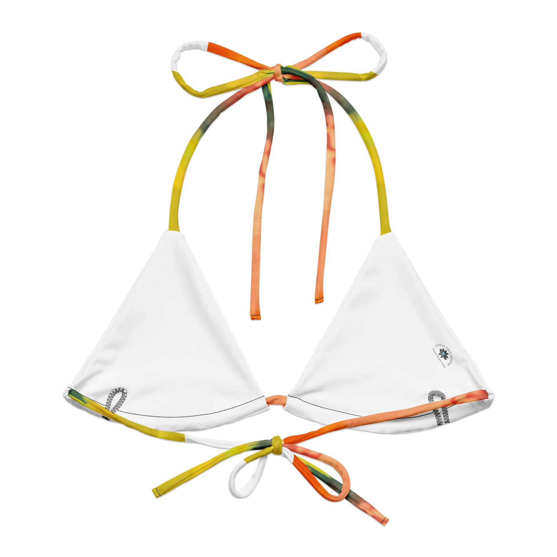 Painterly Rose String Bikini Top product image (2)