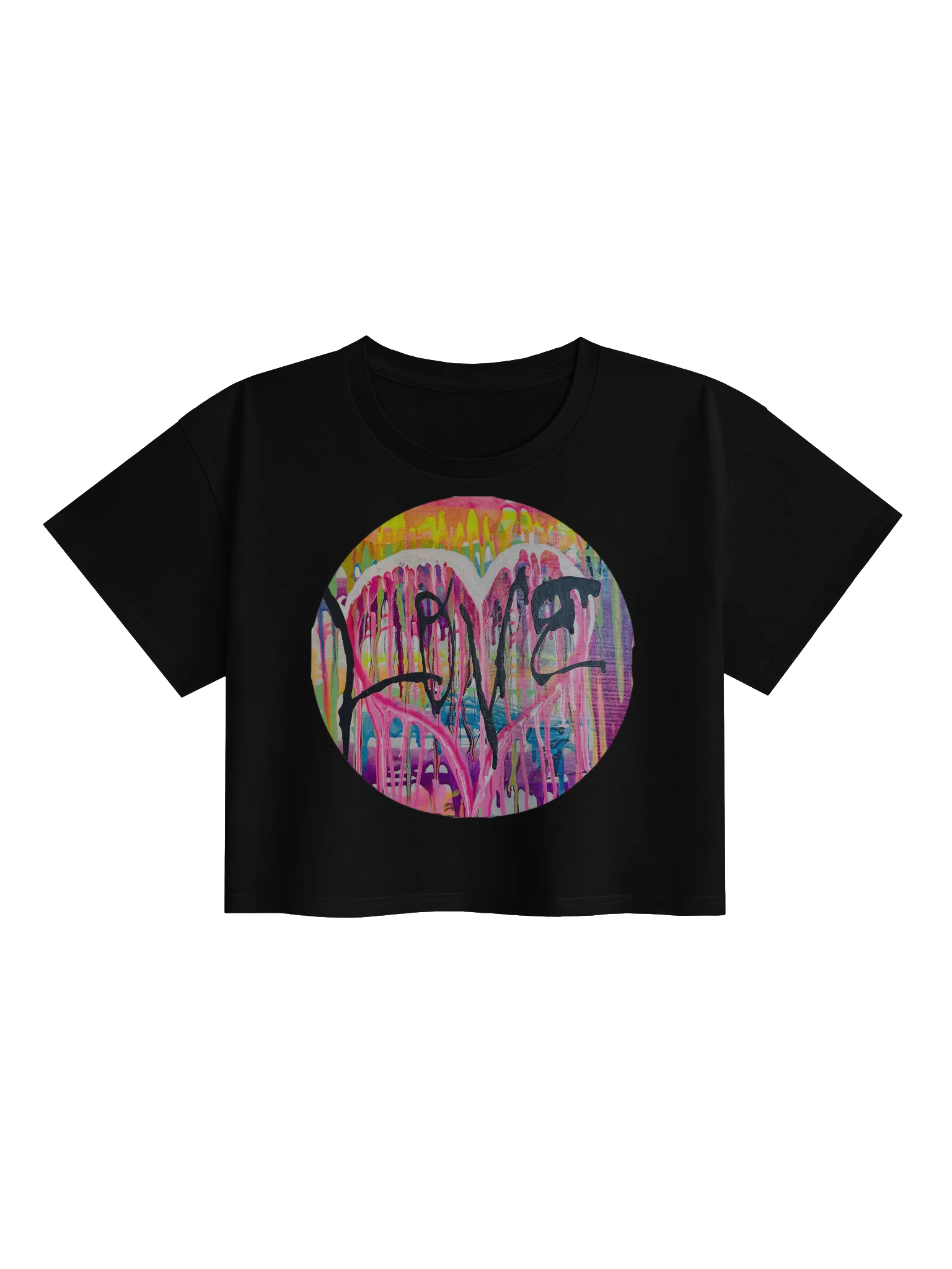 Graffiti Heart Crop Top product image (1)