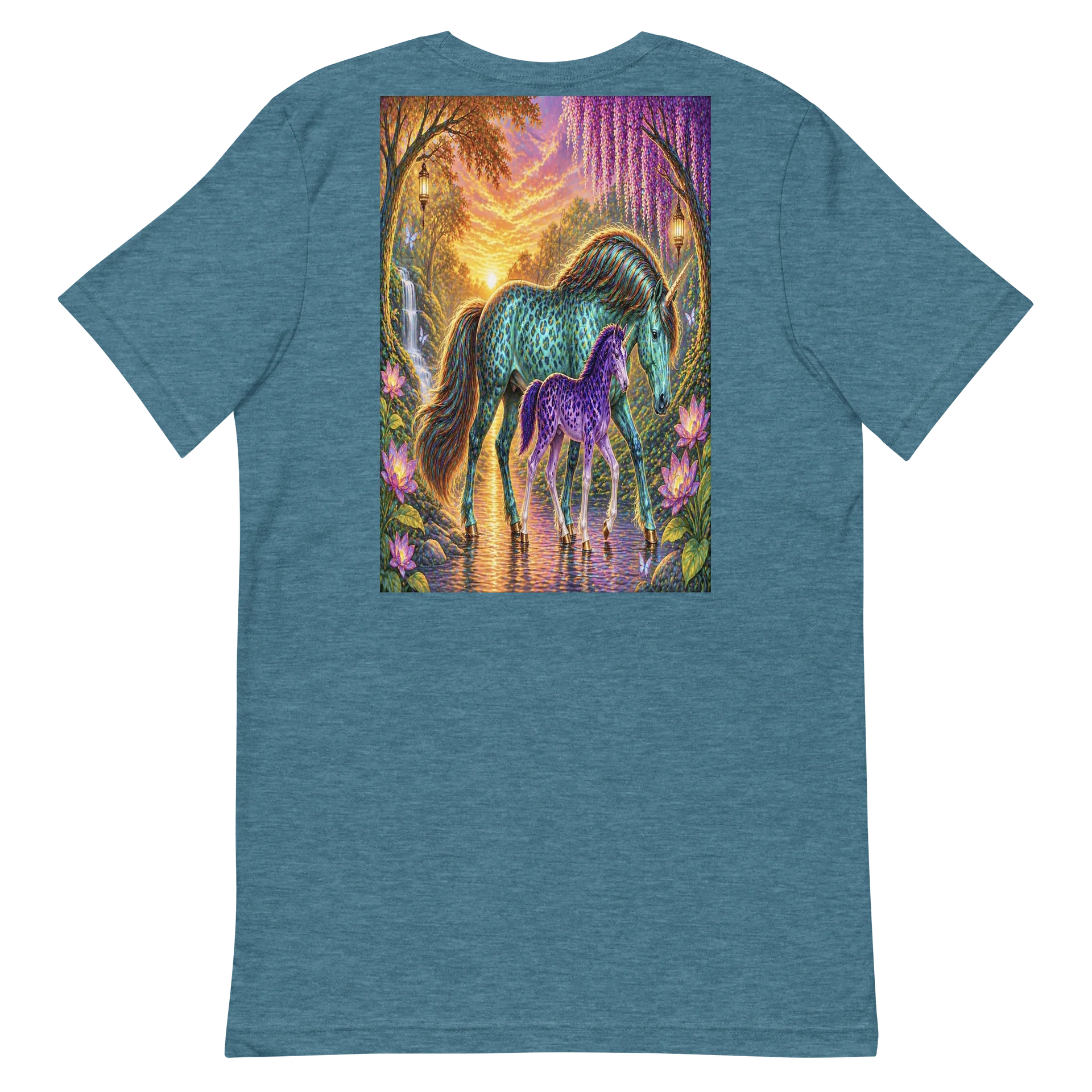 Teal Leopard Print Unicorns product image (6)