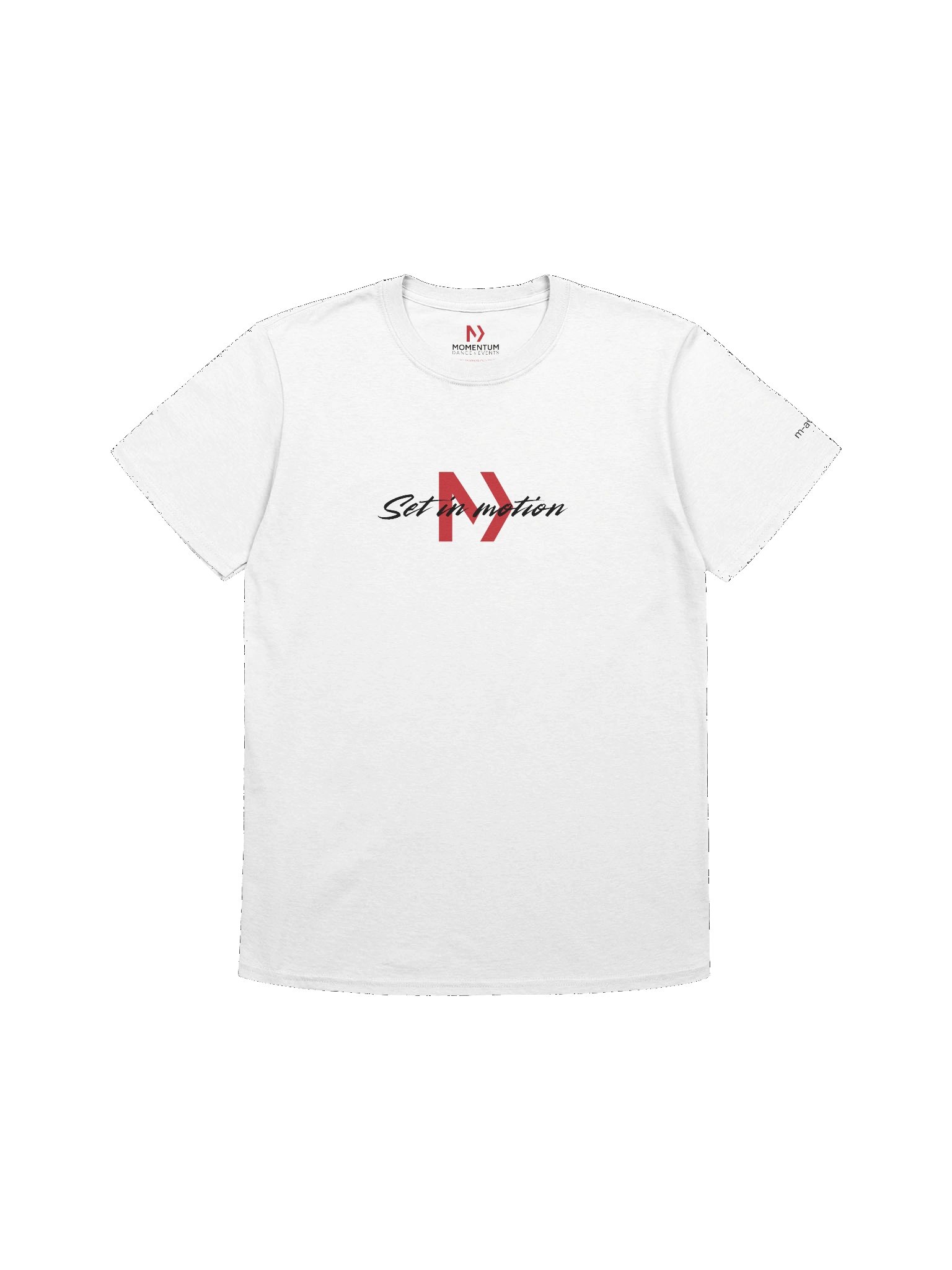 Set in motion unisex T-shirt white product image (1)