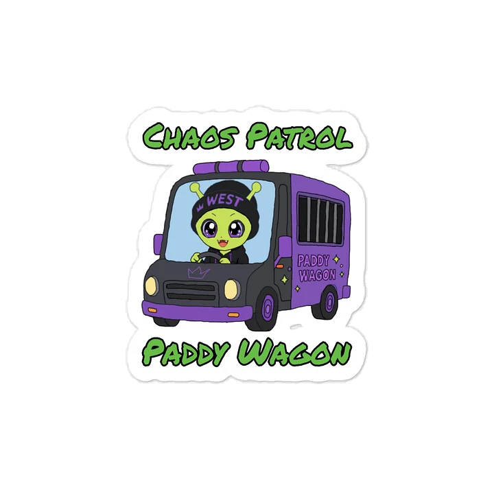 West Alien Paddy Wagon Vinyl Sticker product image (1)