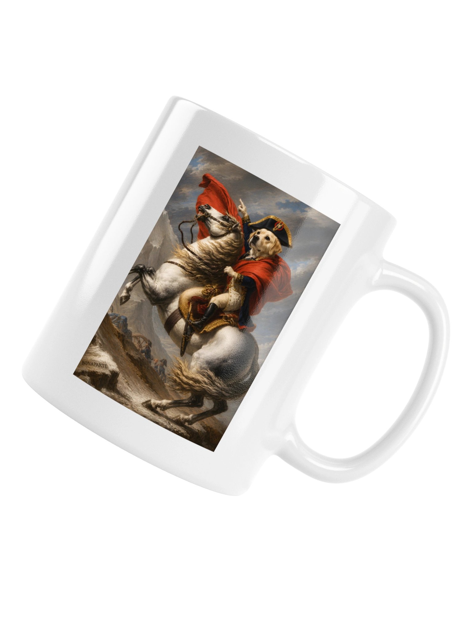 Labrador Retriever Napoleon Crossing the Alps Mug product image (6)