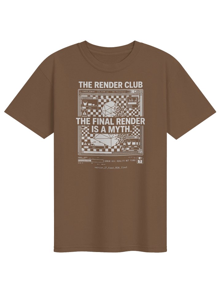 The Final Render Is a Myth — Render Club Brown product image (1)