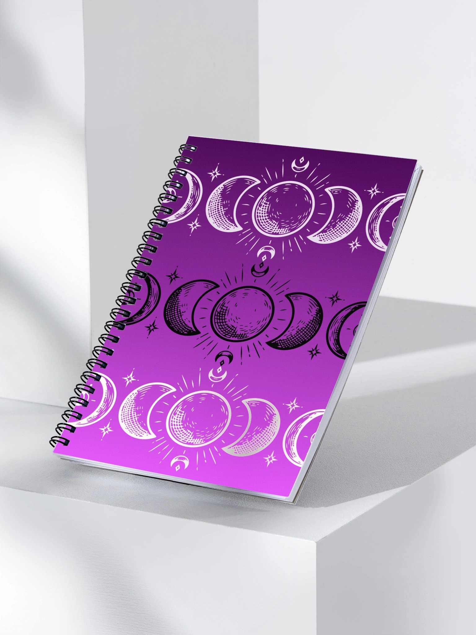 Celestial Moon Phases Spiral Notebook product image (3)