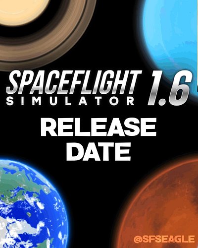 SPACEFLIGHT SIMULATOR 1.6 RELEASING SOON. Swipe to see all the BRAND NEW features coming in this huge new update.

#sfs #sfse...
