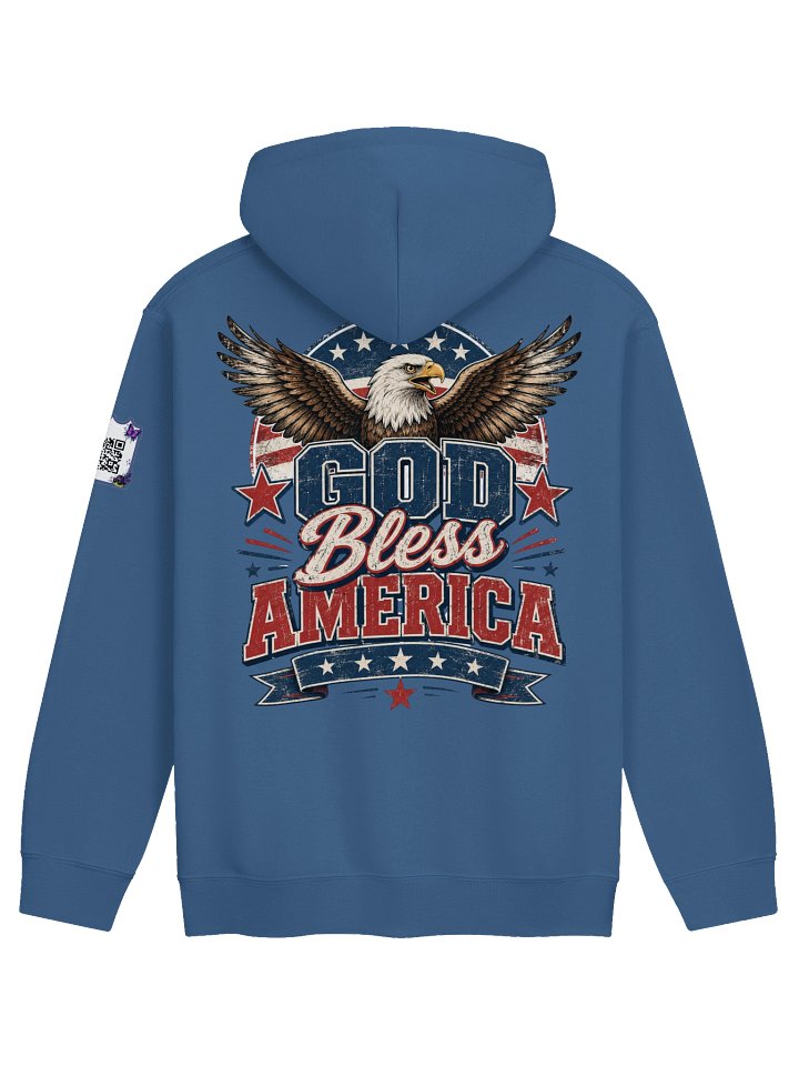 God Bless America (1) Hoodie w/QR product image (1)