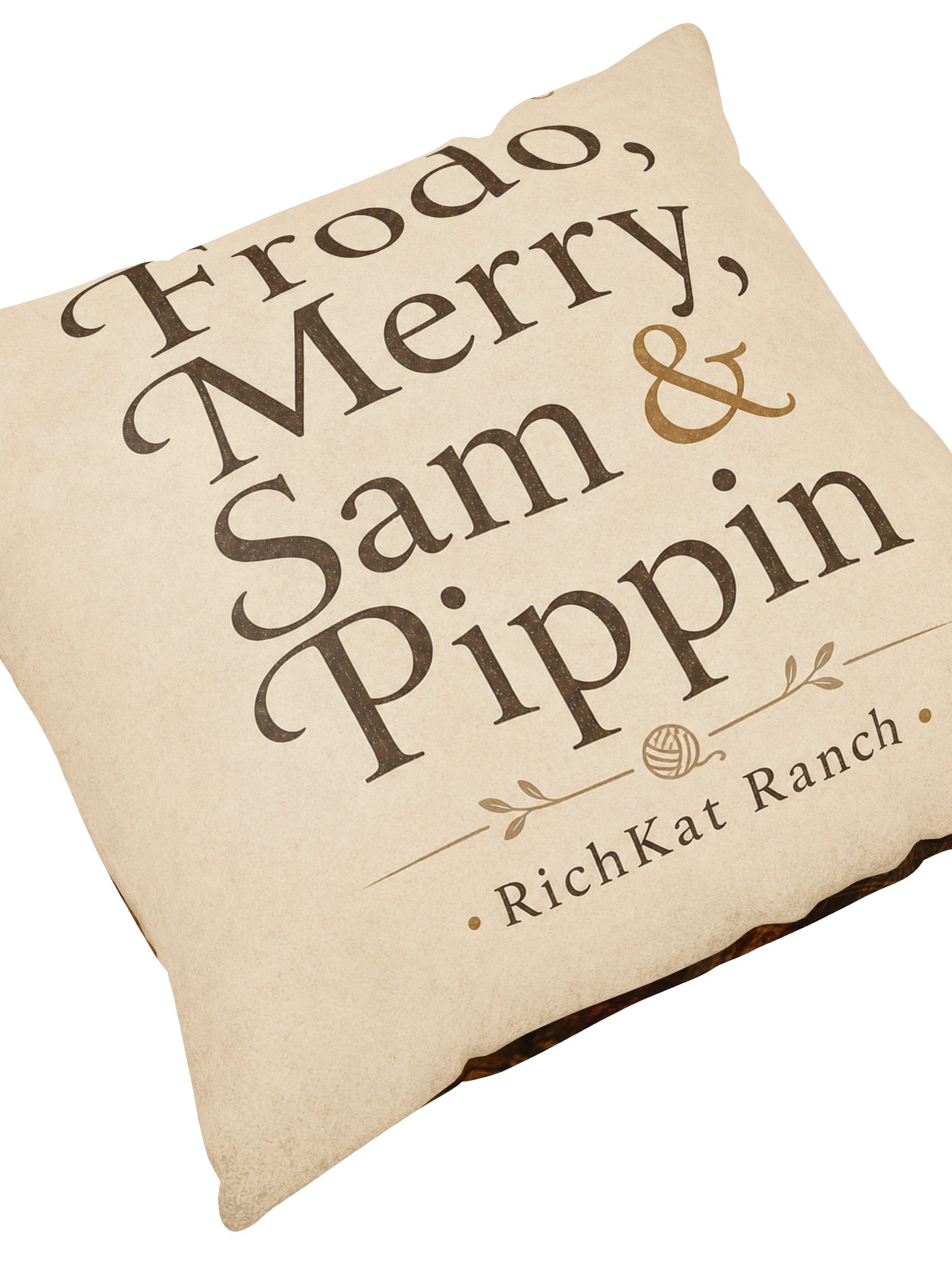 Frodo, Merry, Sam & Pippin Cozy Cats Throw Pillow product image (2)