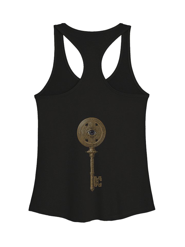 The Gatekeeper’s Key – Black Motion Edition (Front & Back Print) | Women’s Racerback Tank product image (2)