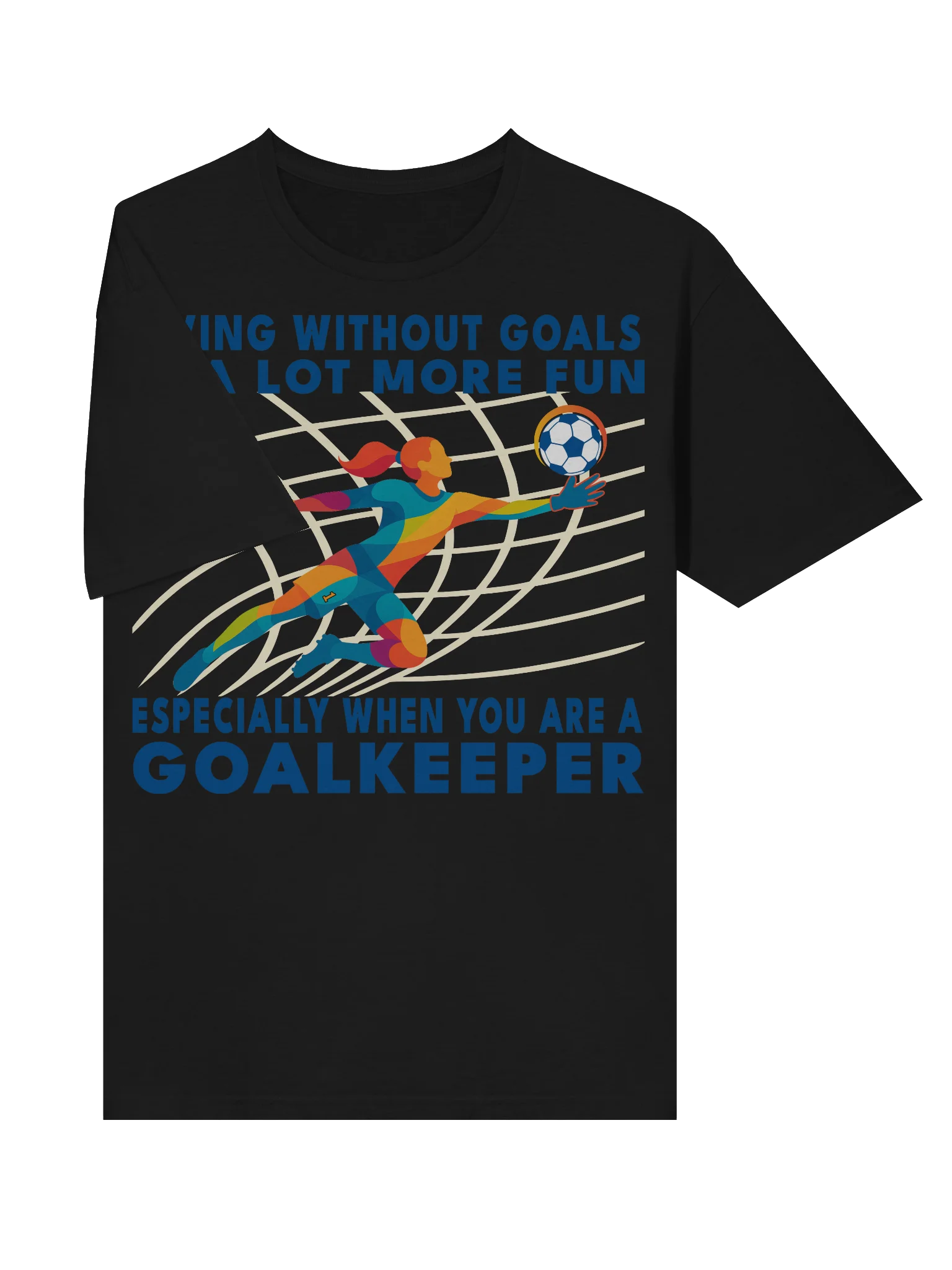 Living Without Goals — Goalkeeper Dive Tee product image (5)