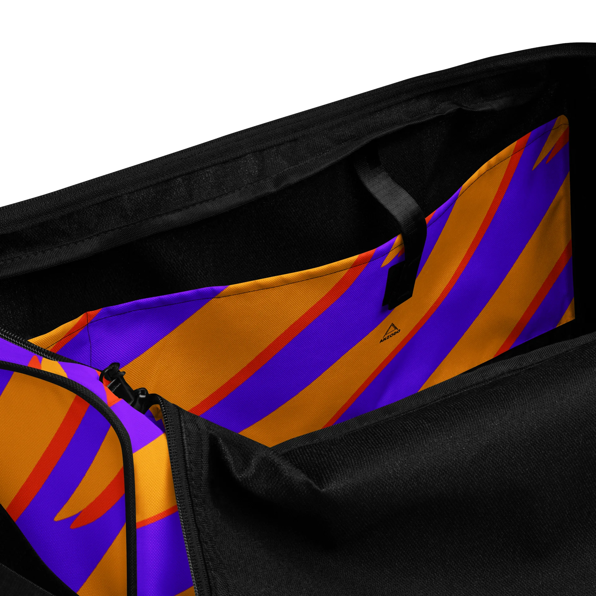 Tiger Print Duffle Bag – Orange Purple product image (6)