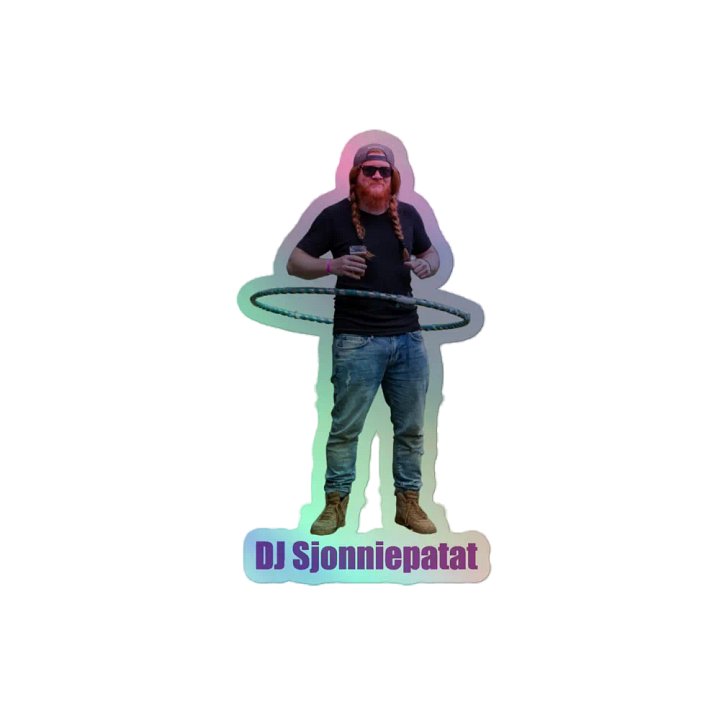DJ Sjonniepatat Holo Sticker product image (2)