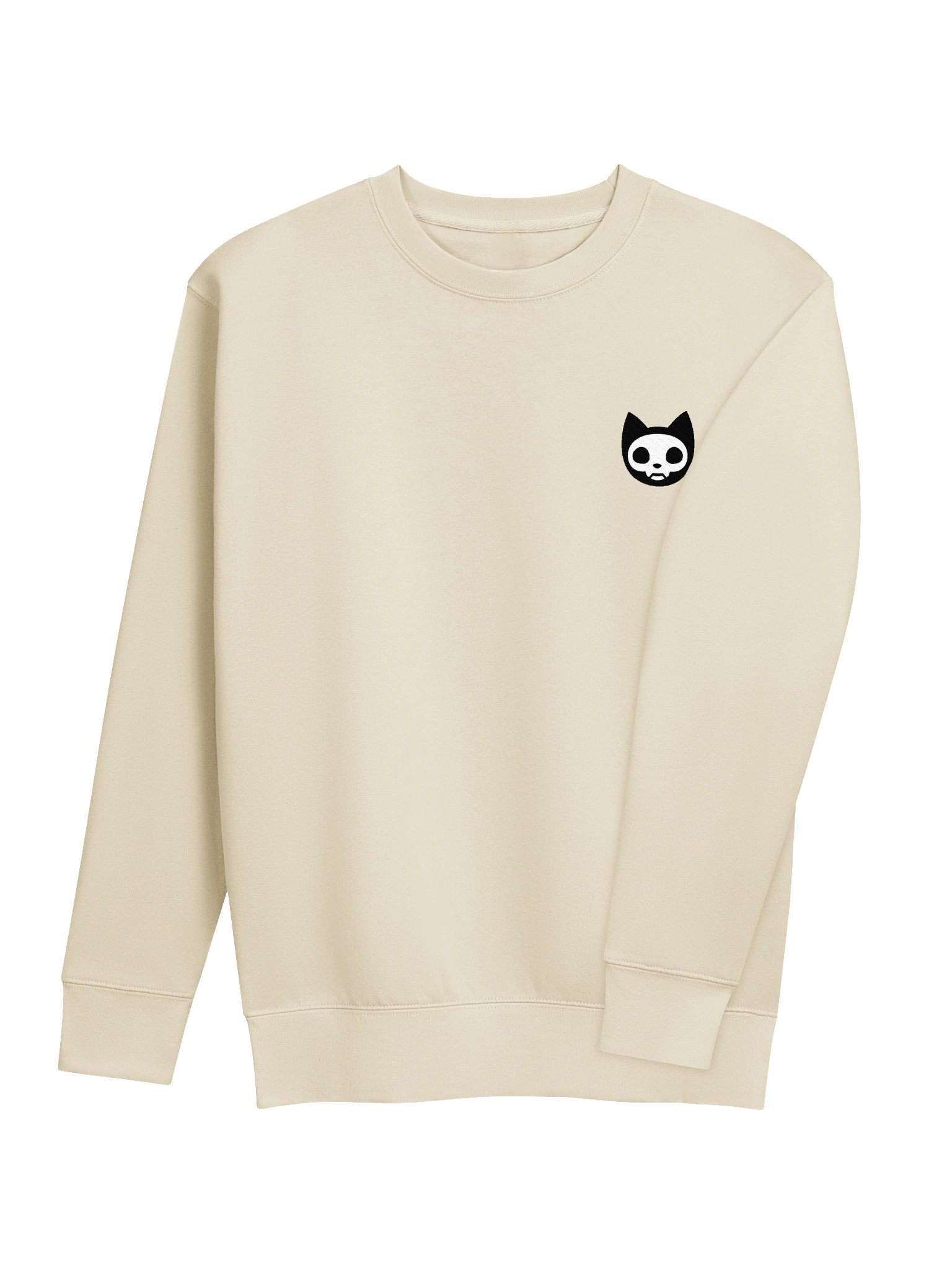 🆕 Spooky Cat Embroidered Sweatshirt product image (1)