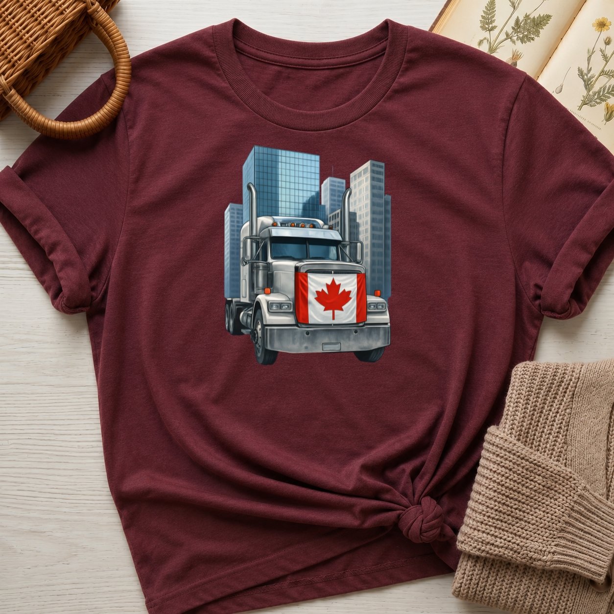 Oh Canada: "Trucker" Organic T-Shirt product image (1)