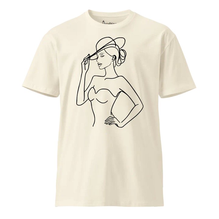 Elegance in Line AS Colour Unisex Premium T-Shirt white version product image (1)