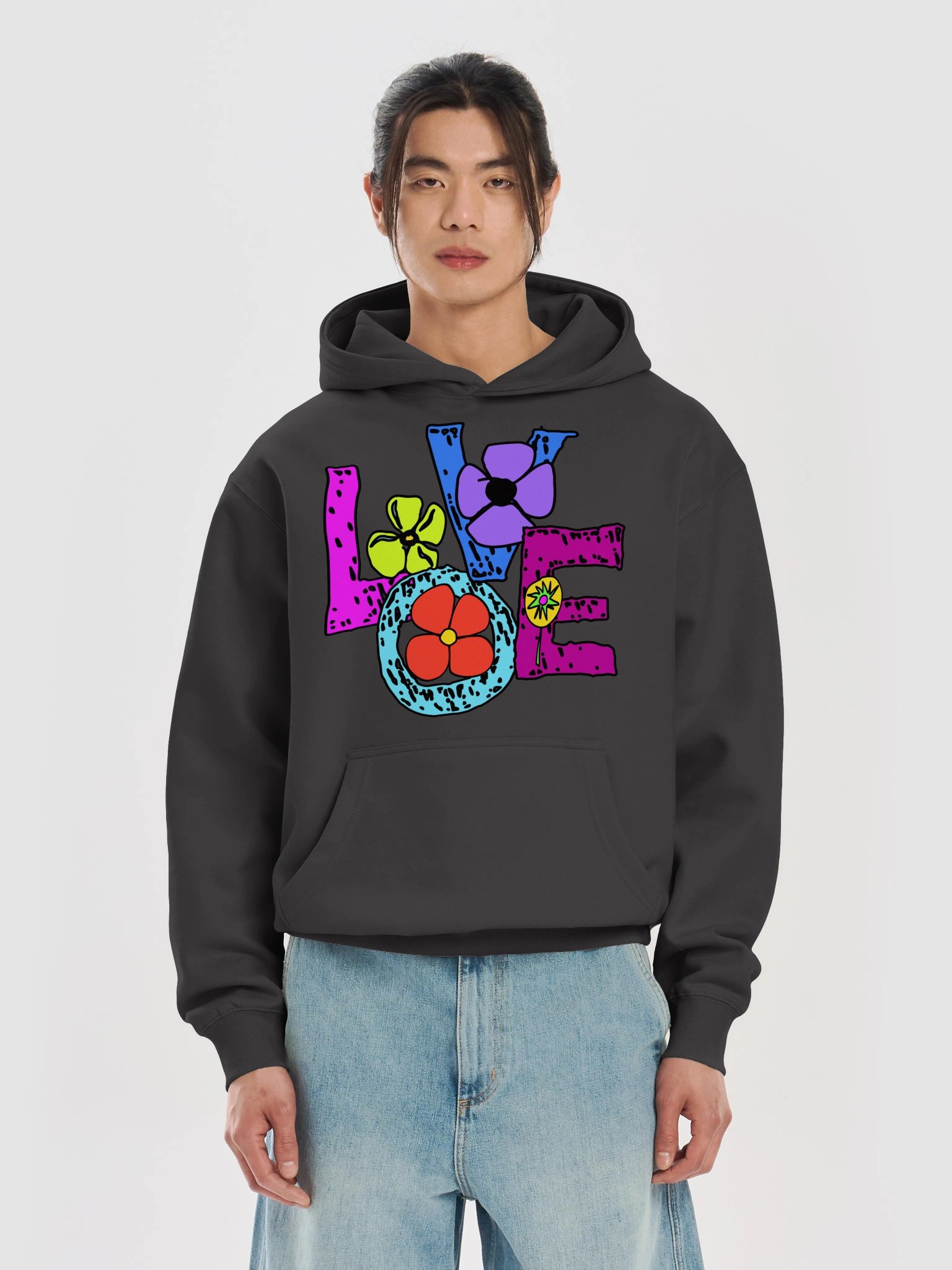 LOVE | Graphic Cotton Heritage M2635 Box Hoodie product image (4)