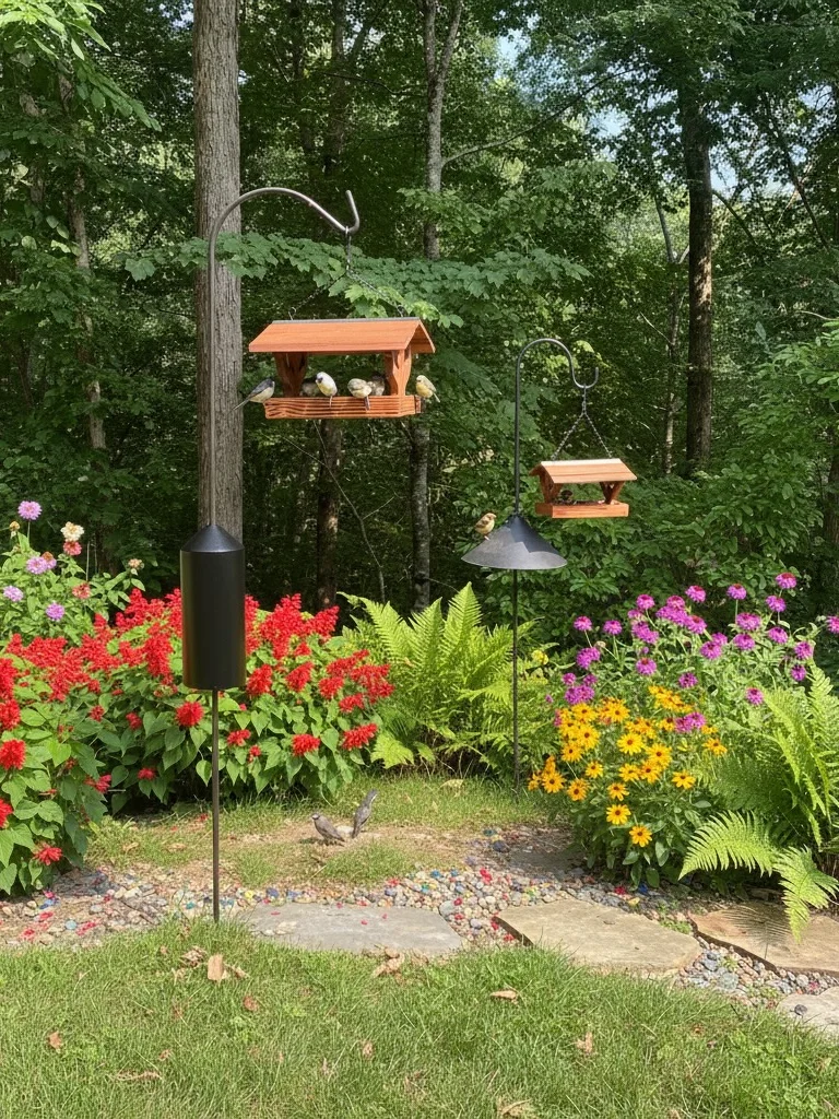 Handcrafted Covered Bird Feeder with Tree Cutout product image (3)