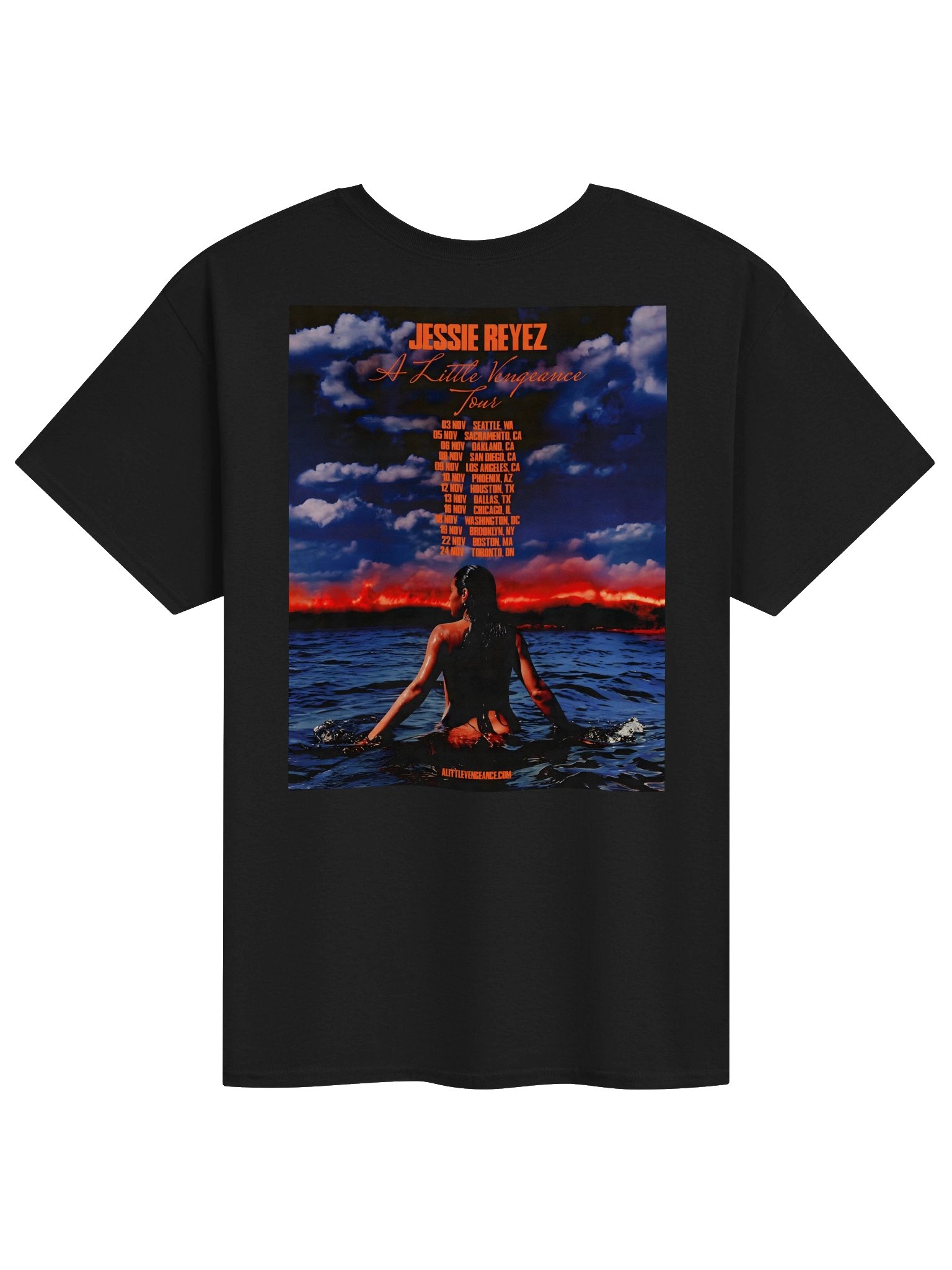 Jessie Reyez A Little Vengeance Tour Merch Tshirt product image (2)