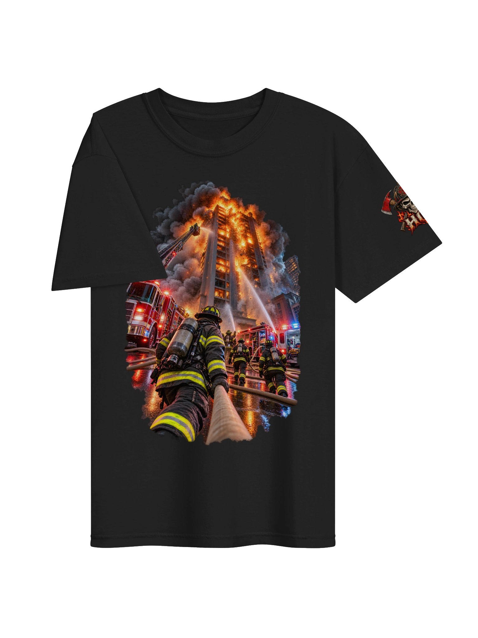 Hell on Every Floor — High-Rise Firefighter T-Shirt | FLAT OUT BROKEN™ product image (5)