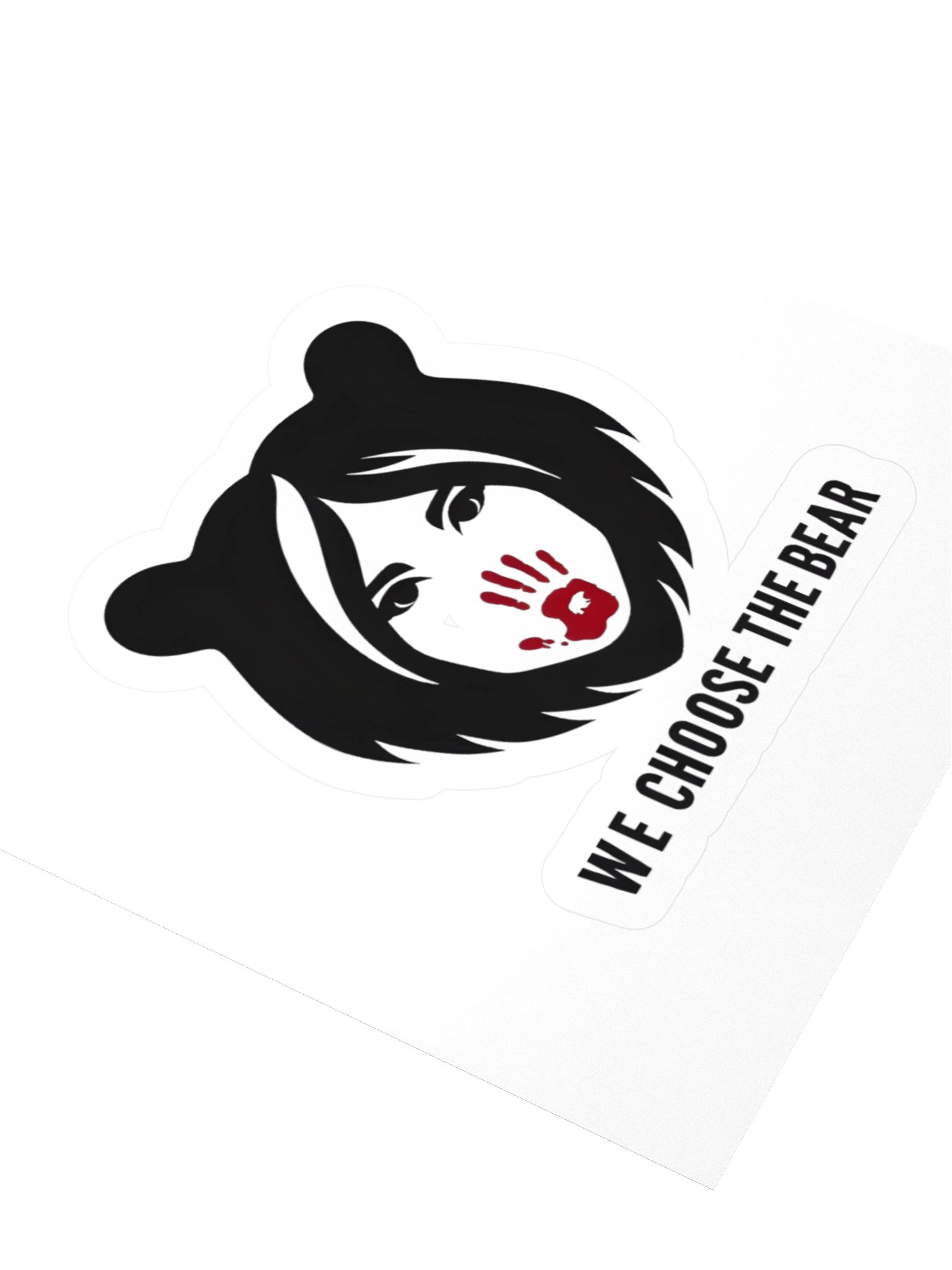 W E Choose the Bear Sticker product image (3)