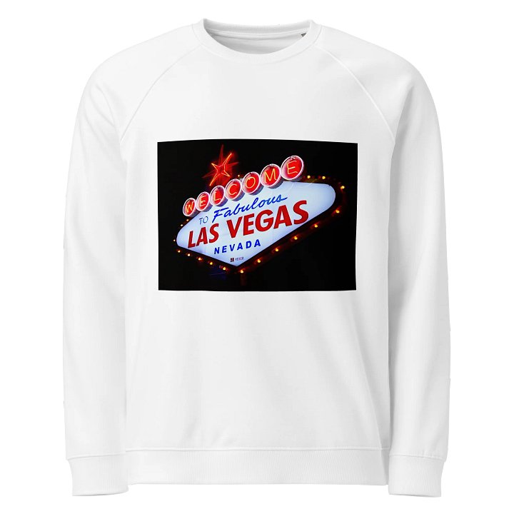 Las Vegas Walk Organic Raglan Sweatshirt Unisex product image (1)