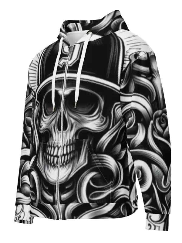 Savage Skull Zip Hoodie product image (4)