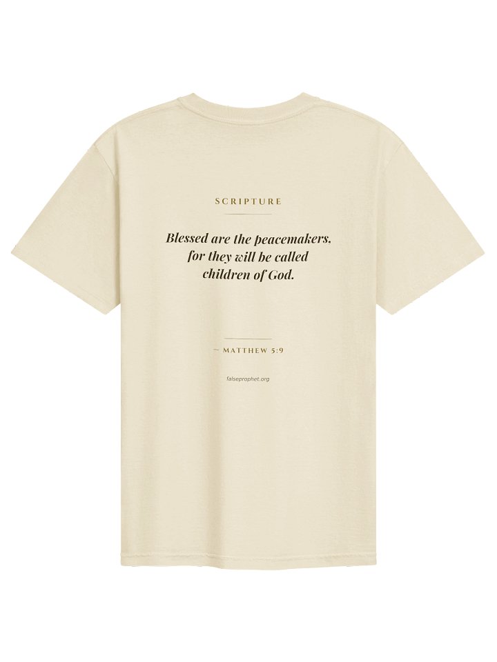 Matthew 5:9/Blessed are the Peacemakers T-Shirt (White) product image (1)