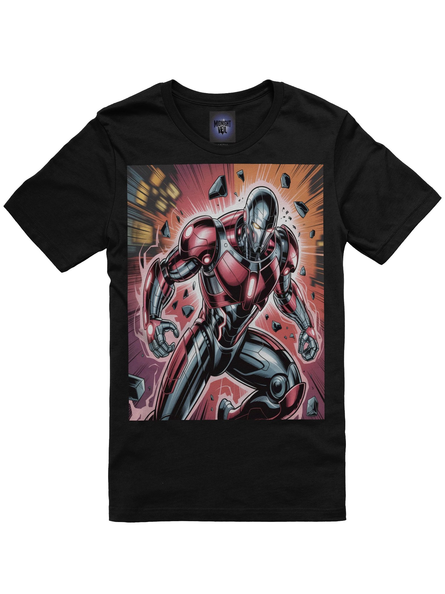 Crimson Surge: Ultron Supersoft Graphic T-Shirt product image (3)