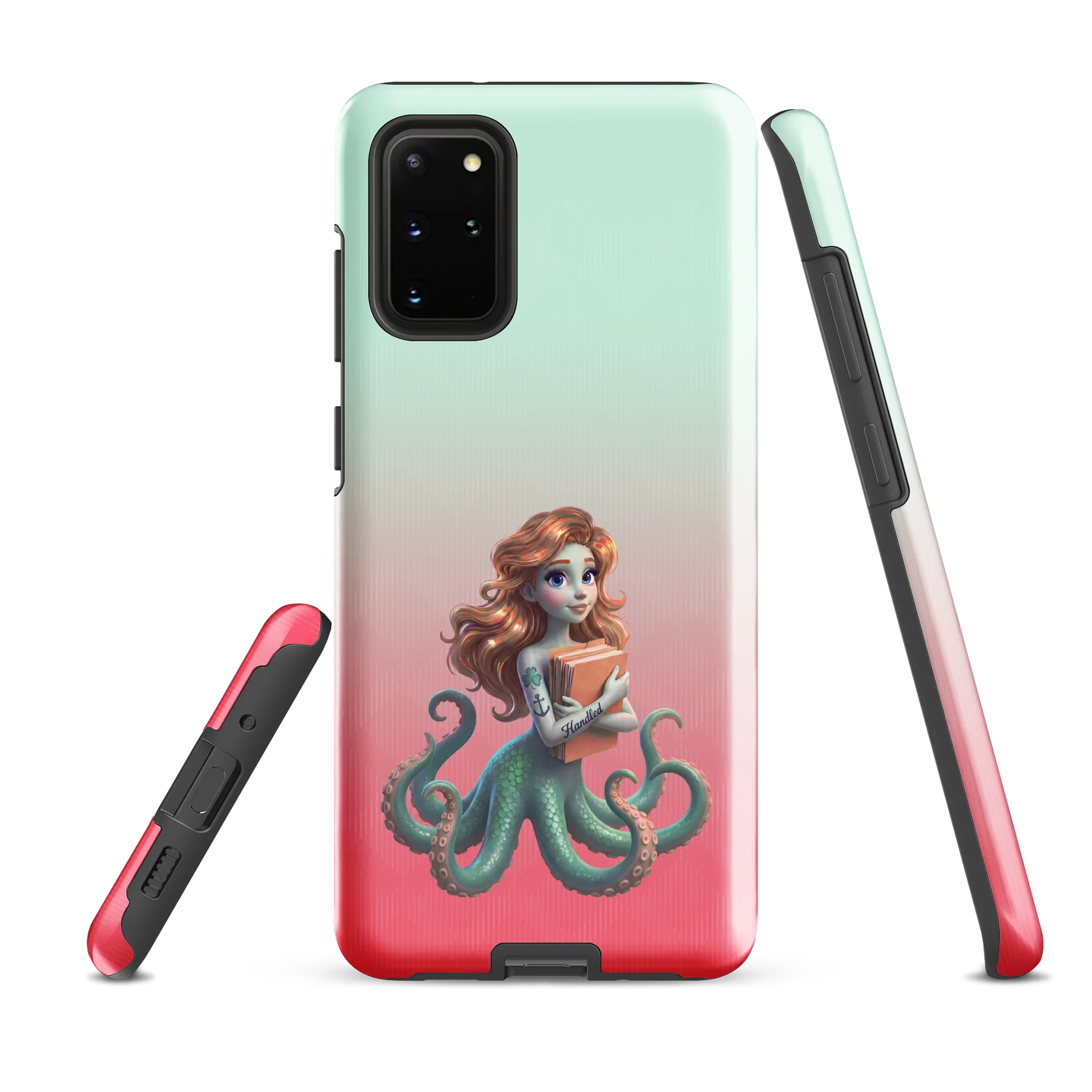 Ella holding folders on tough phone case for Samsung product image (1)