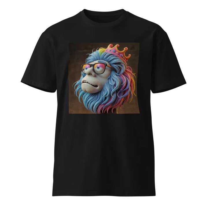 Whimsical Rainbow Hair Cartoon T-Shirt product image (1)