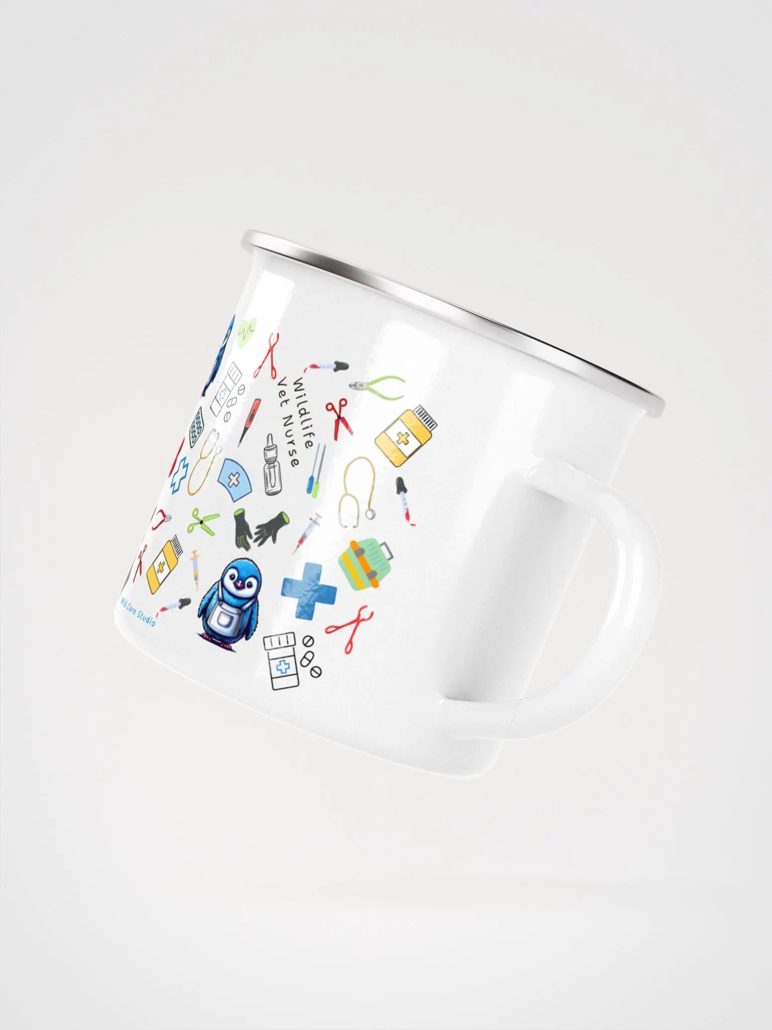 Wildlife Vet Nurse Little Blue Penguin Adventure Essential Enamel Mug product image (3)
