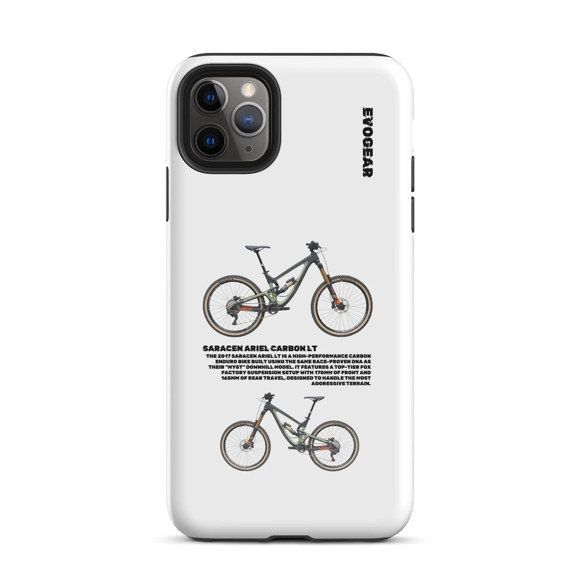 White Saracen Ariel Carbon LT iPhone Case product image (53)