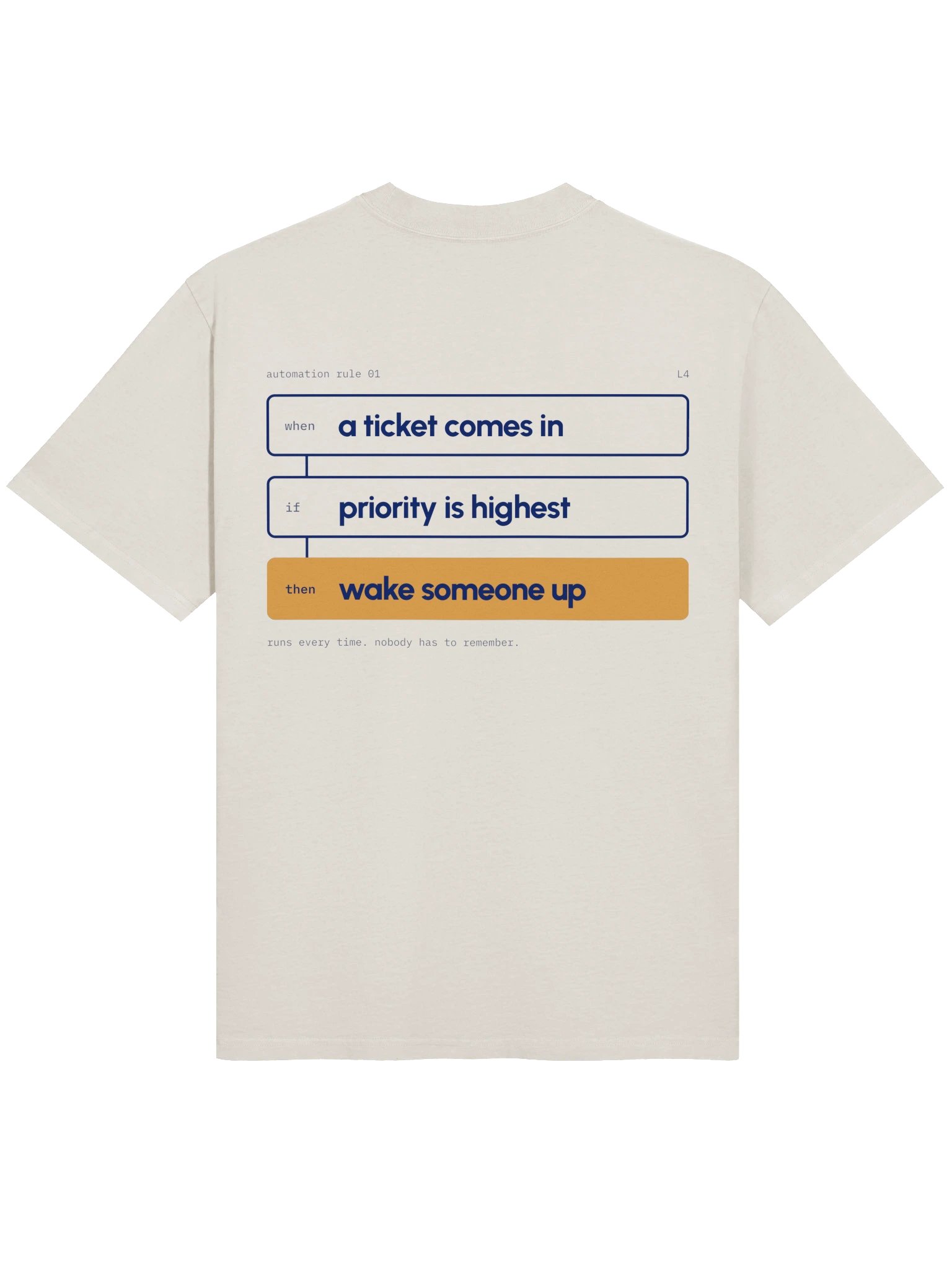Automation rule tee, bone product image (3)