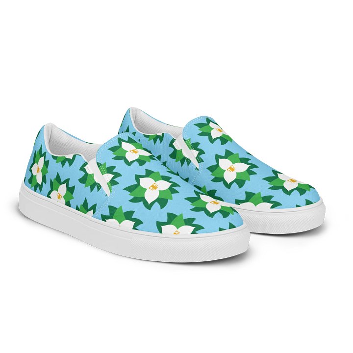 Trilliumnaire™ Full-Flower Men's Slip-On Canvas Shoes product image (1)