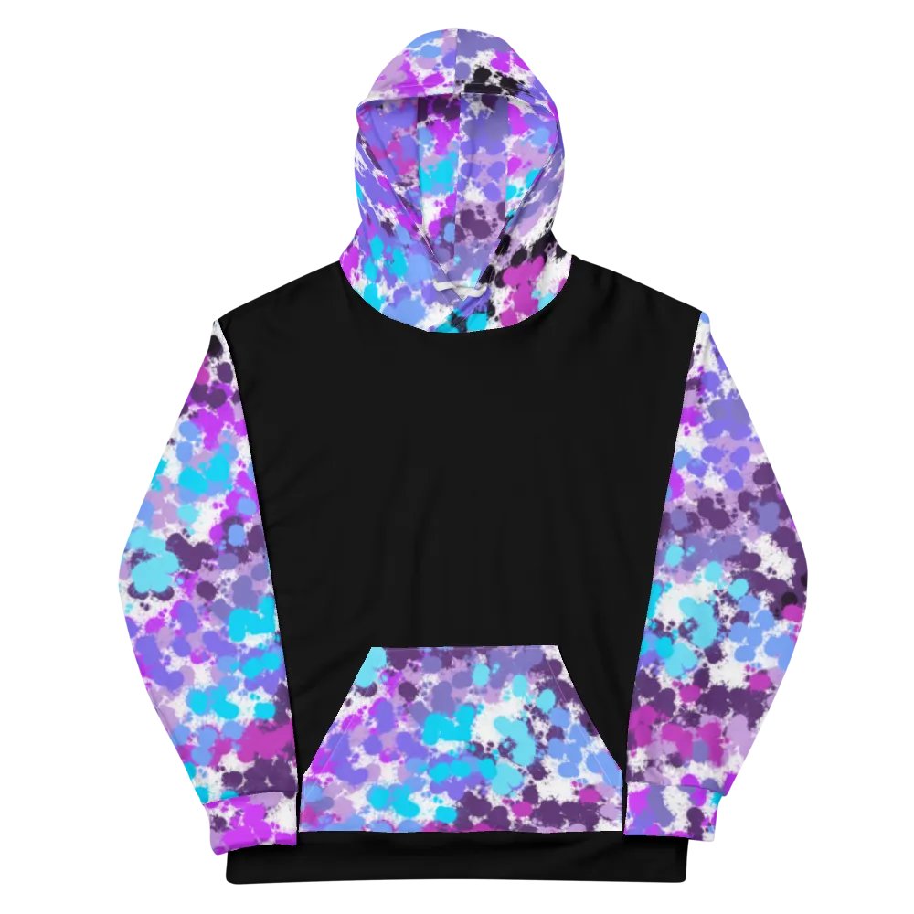Purple And Black Splotch Hoodie product image (12)