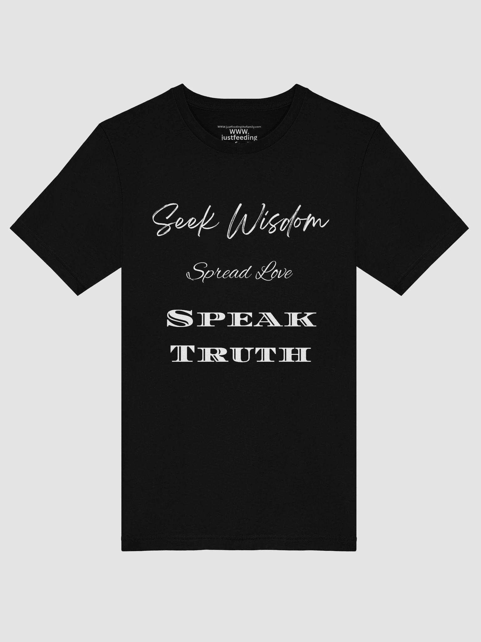 Seek Wisdom, Spread Love, Speak Truth – Inspirational Faith T-Shirt product image (5)