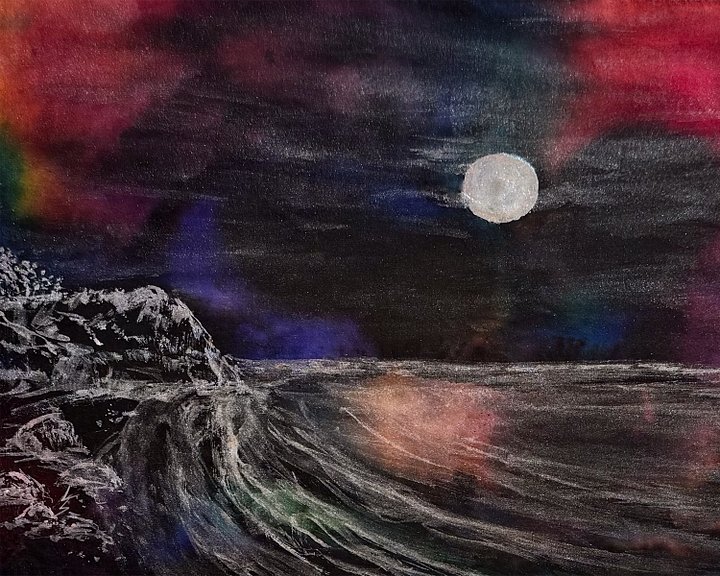 Moonlit Lake Print product image (2)