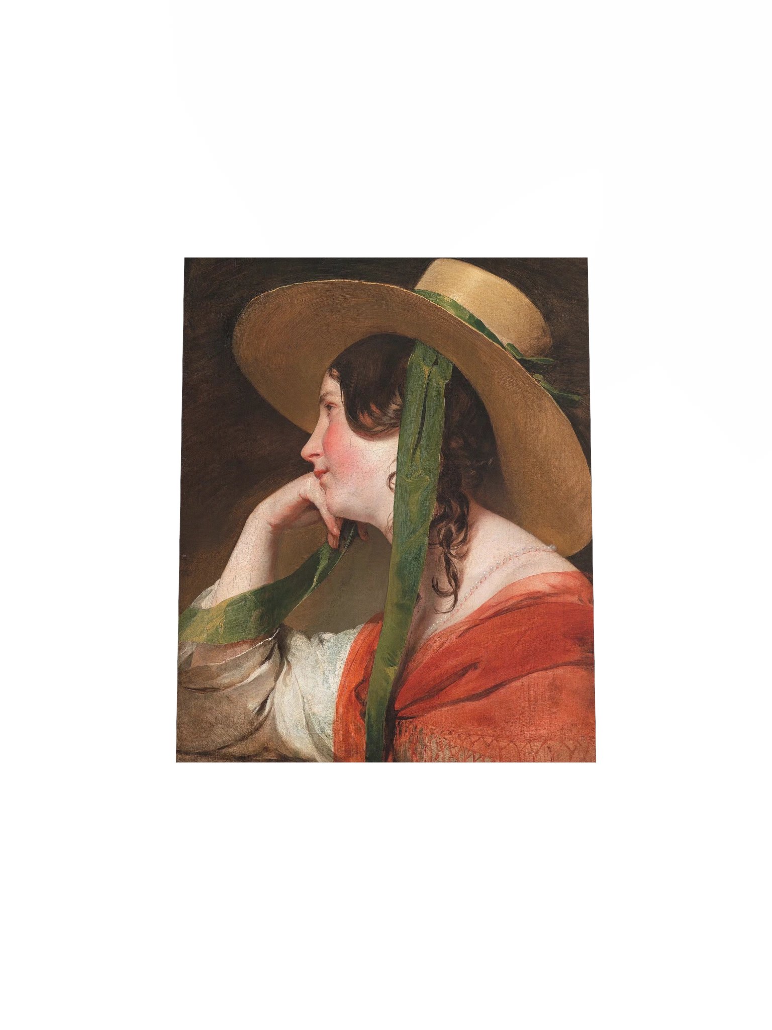 "Mädchen mit Strohhut" by Friedrich von Amerling Poster product image (4)