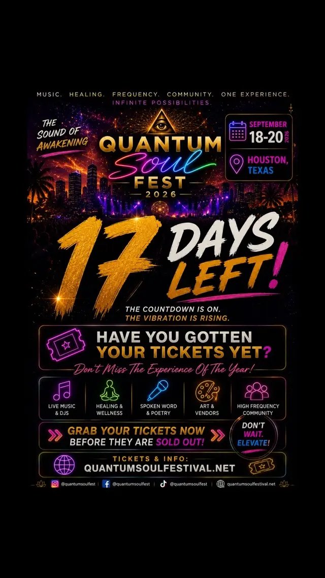 Join us for Quantum Soul Fest in Houston, TX Sept 18-20! quantumsoulfestival.net DISCOUNT CODE: GODDESS #goddessofdasouf #quantumsoulfest #telekinesis 