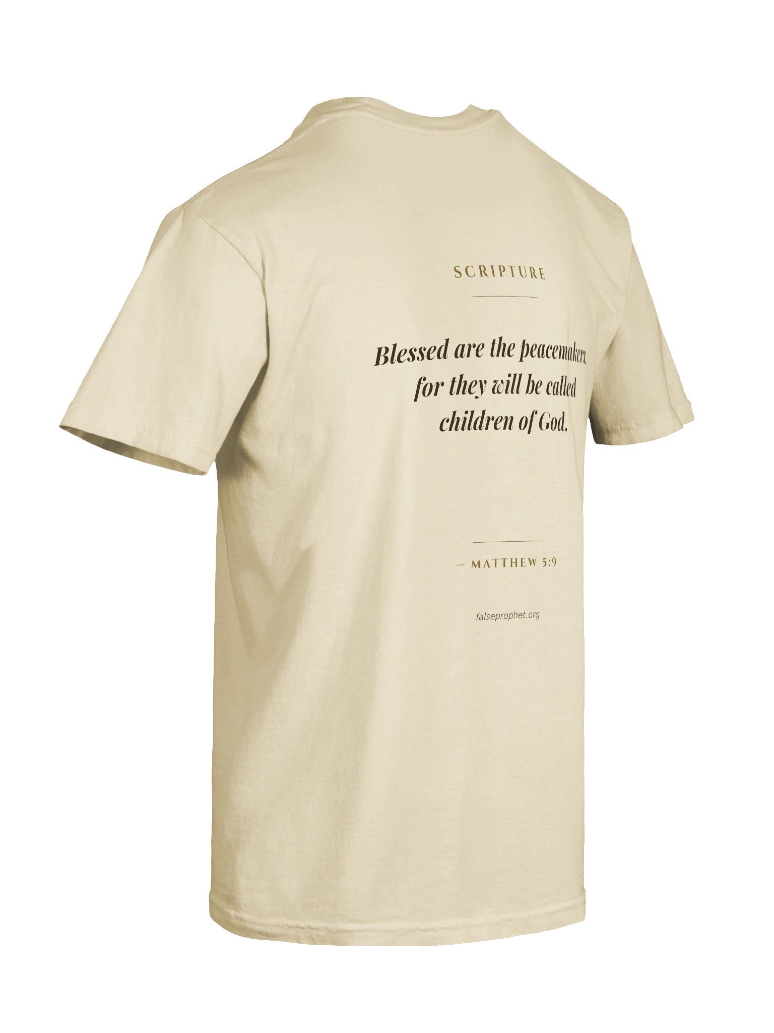 Matthew 5:9/Blessed are the Peacemakers T-Shirt (White) product image (8)