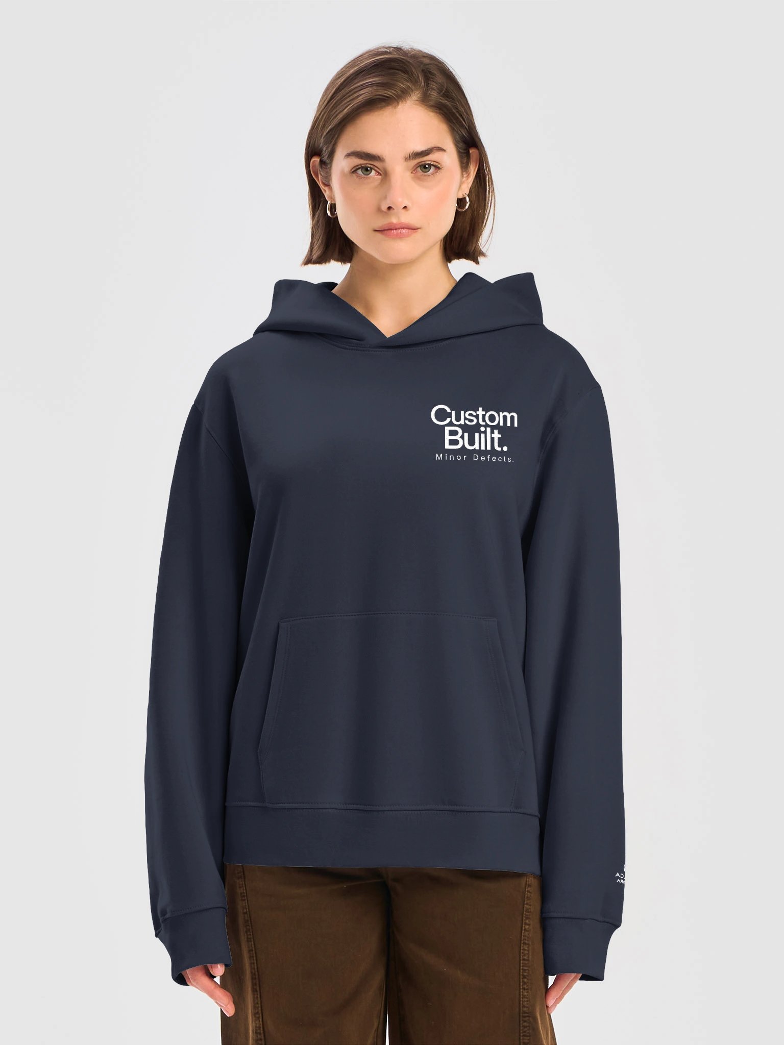 “Custom Built. Minor Defects.” — Bella+Canvas Unisex Oversized Midweight Hoodie product image (1)