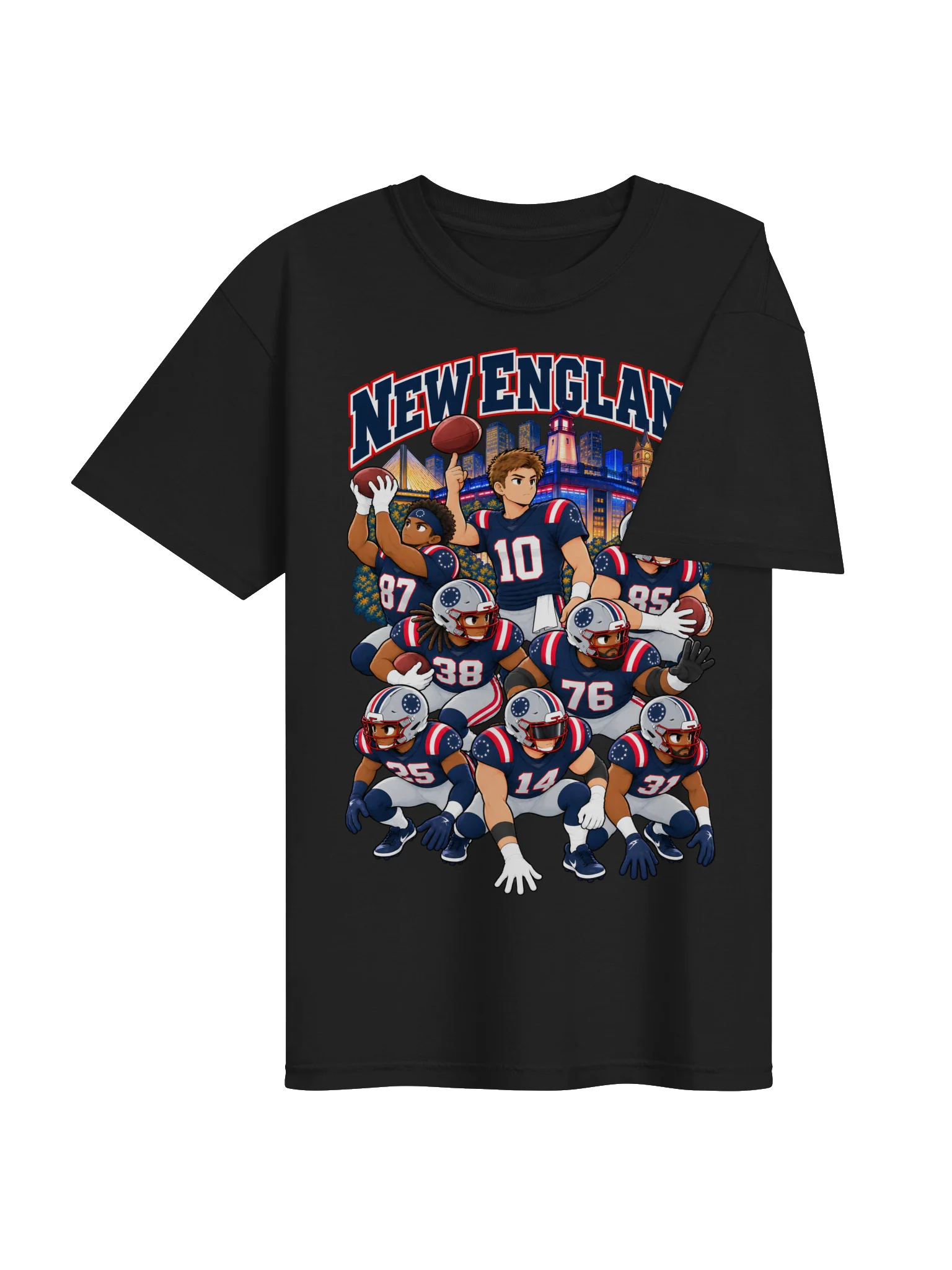 New England Football 2026 Animated Player T-Shirt product image (15)