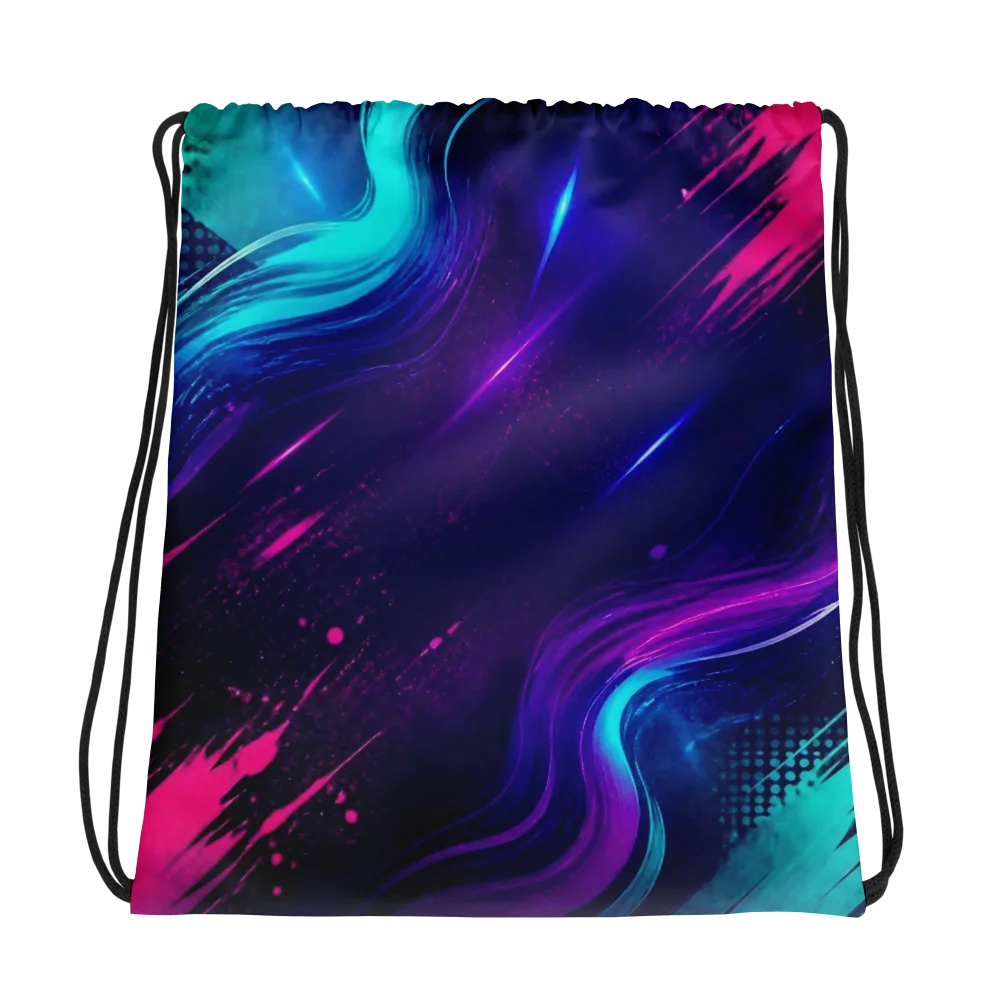 "I'd Agree" Neon Flow Drawstring Bag product image (1)