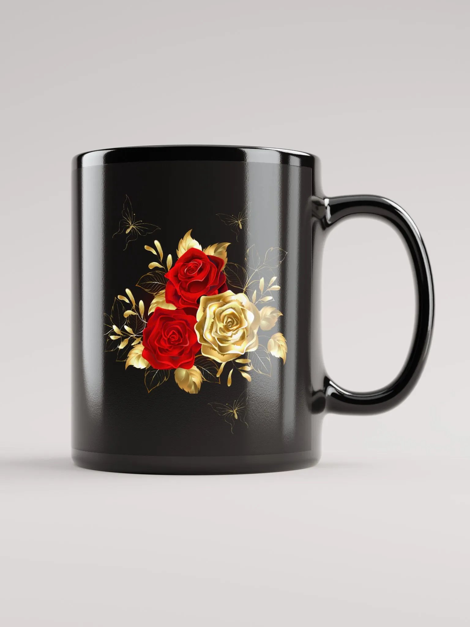 Golden Rose Circle Mug product image (1)