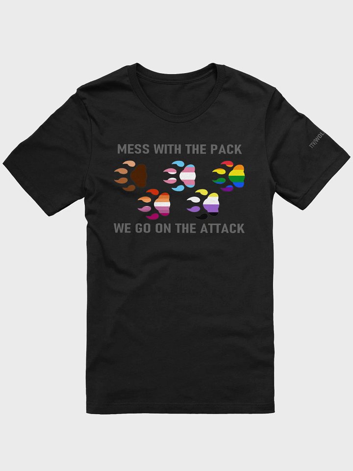 Wolf Pack Pride Flags Bella+Canvas Supersoft product image (1)
