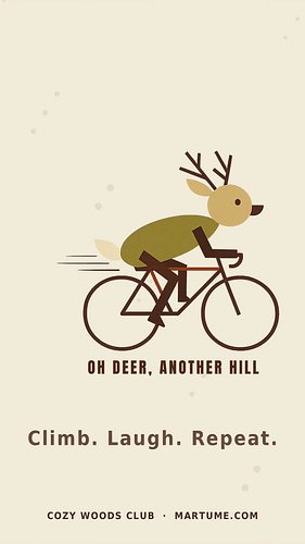 New from Cozy Woods Club 🦌🧀
 
Two tees for everyone who climbs the hill anyway and lifts a little cheese for the effort.

🚴 O...